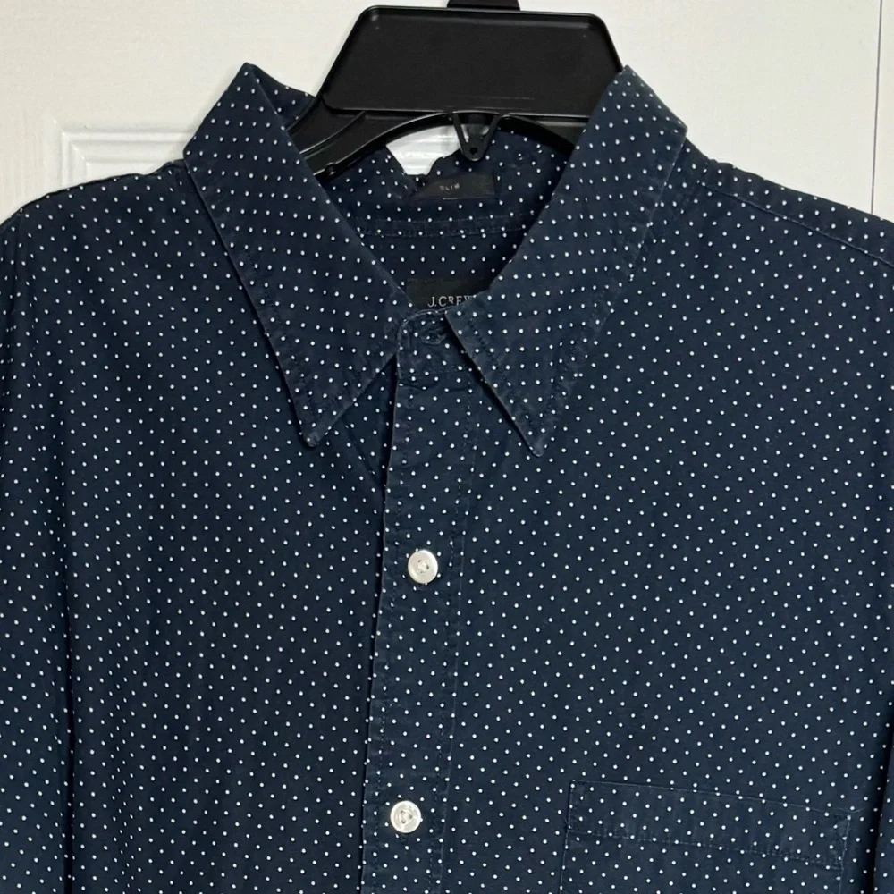 J Crew Long -sleeve seersucker shirt
